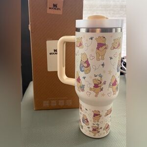 Stanley Cream Custom Travel Mug with Winnie the Pooh Print